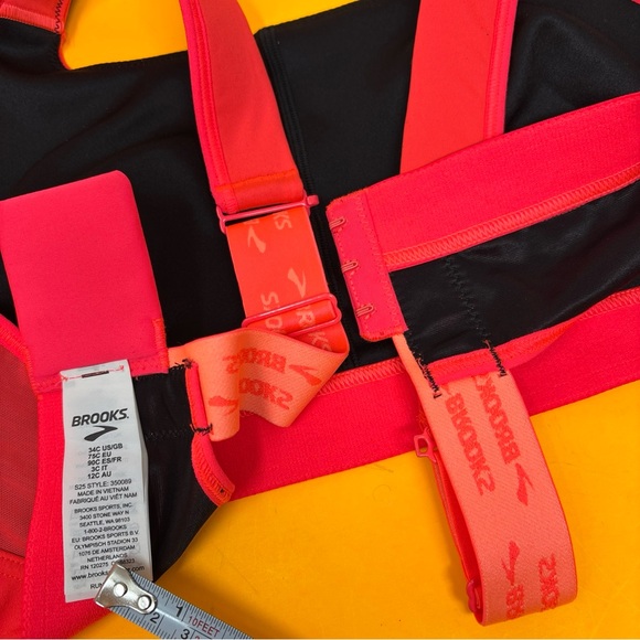 34C Brooks Women's Sports Bra gym workouts running neo cayenne 2.0 convertible - Picture 15 of 16